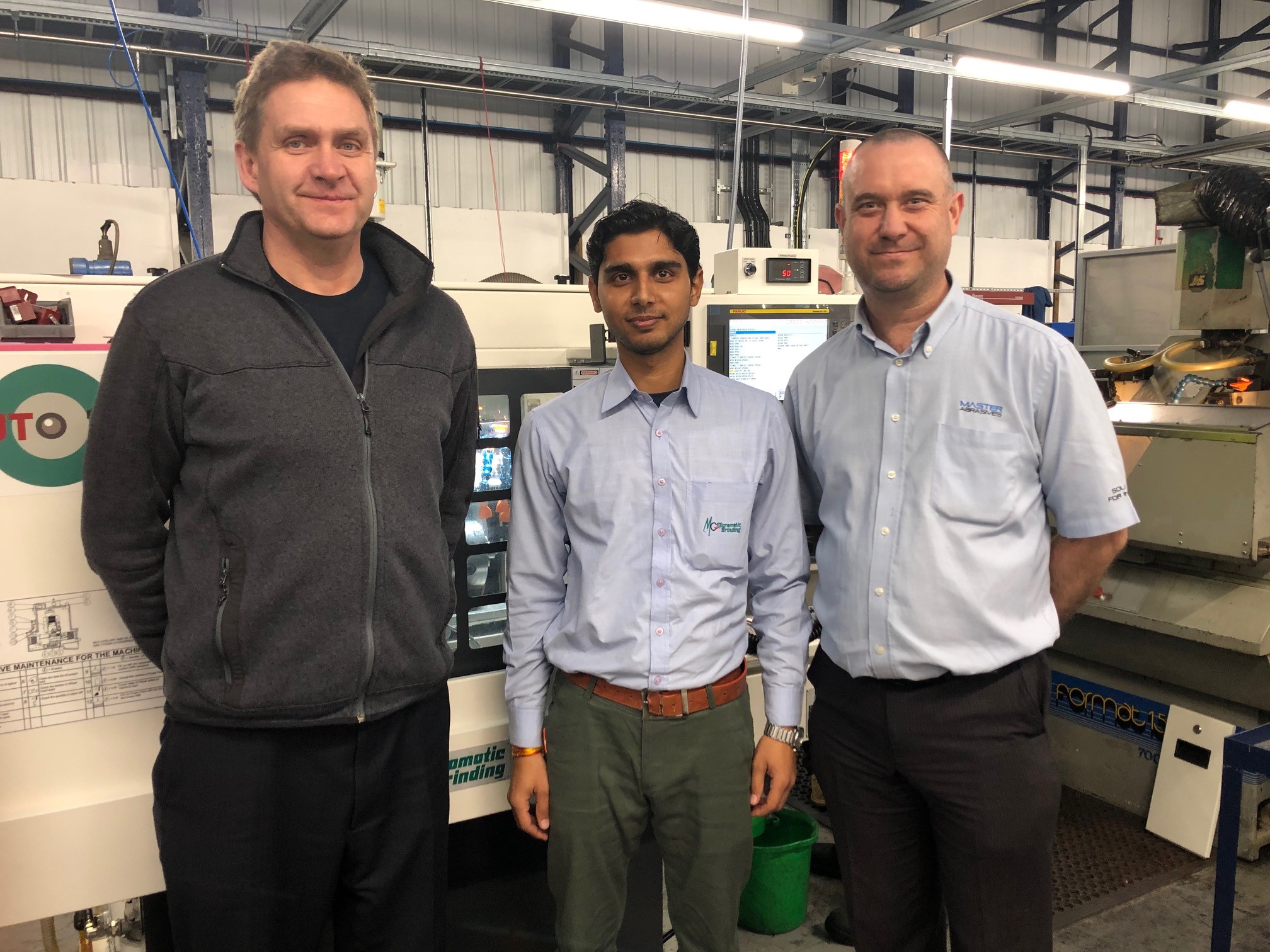 Andreas Hohmann, Nitin Kumar from Micromatic Grinding Technologies and Ian Meredith