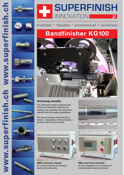 KG100 Tape Finisher Thielenhaus Superfinishing
