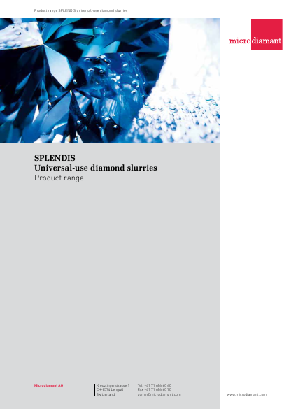Microdiamant Universal-use Diamond Slurries