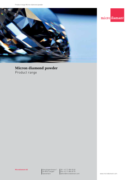 Microdiamant Micron Diamond Powders