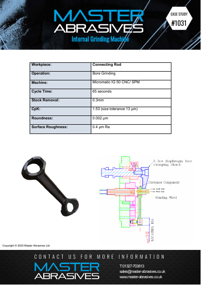 Internal Grinding Machine - Connecting Rod - Case Study 1031 