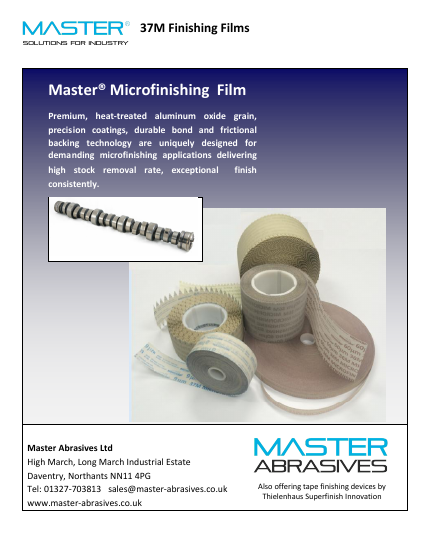 Master Microfinishing Film brochure