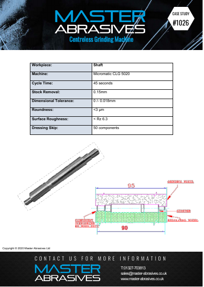 Centreless Grinding Machine - Shaft - Case Study 1026 