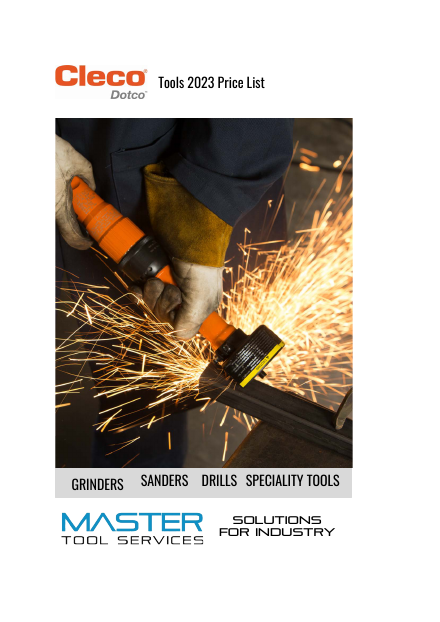 Master Cleco Dotco Price List March 2023 