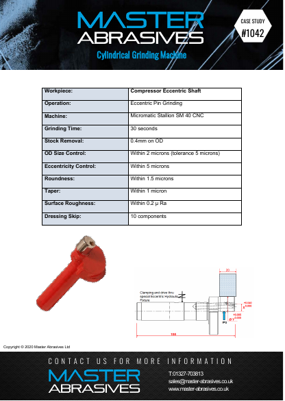Master Case Study 1042 (Cylindrical Grinding Machine - Compressor Eccentric Shaft)